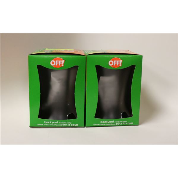 2 NEW OFF! BACKYARD MOSQUITO LAMPS LONG LASTING
