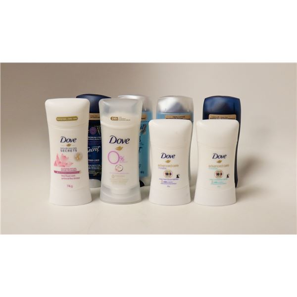 BAG LOT OF WOMENS DEODORANT PRODUCTS