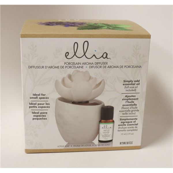 ELLIA PORCELAIN AROMA DIFFUSER LOTUS LEAF