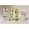 Image 1 : LOT OF 4 ASSORTED SUNSCREEN PRODUCTS