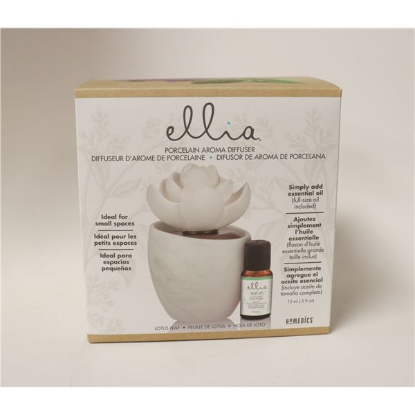 ELLIA PORCELAIN AROMA DIFFUSER LOTUS LEAF