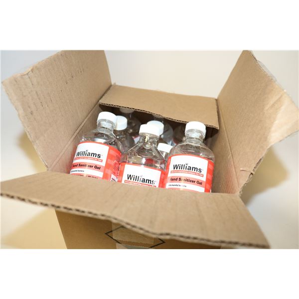 CASE OF 12 BOTTLES WILLIAMS HAND SANITIZER GEL