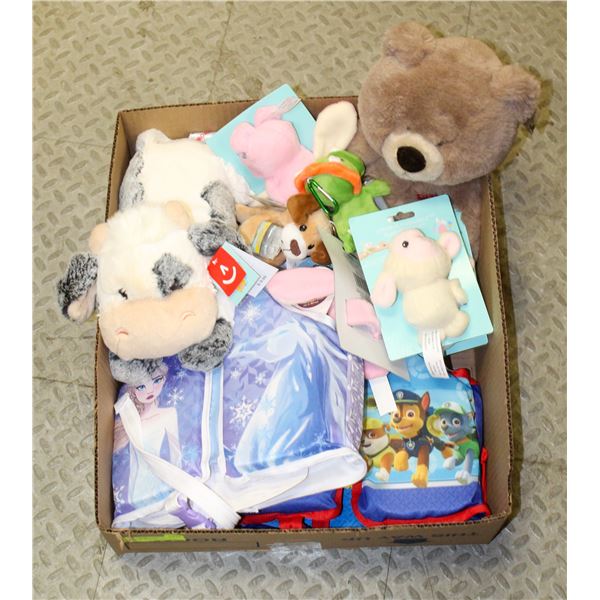 FLAT LOT OF KIDS WATER VESTS AND TOYS