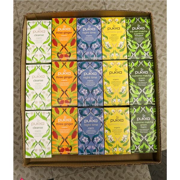 FLAT LOT OF ASSORTED PUKKA TEAS