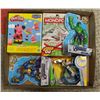Image 1 : FLAT OF ASSORTED TOYS & FIGURES INCLUDING MONOPOLY