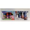 Image 1 : 2 BOXES OF FROZEN & PEPPA PIG BOWLING PINS W/