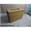 Image 2 : Fiberglass RCAF Military Ammo Crate (wide) Tan18.5”x14”