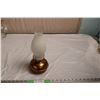 Image 1 : Copper Base Oil Lamp13” Tall with Shade