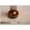 Image 2 : Copper Base Oil Lamp13” Tall with Shade