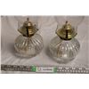 Image 2 : matching oil lamps (13” with shade)