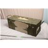 Image 1 : Military Ammo Crate (long) 26”L, 9.5”W, 9.5”T (stamped 1969)