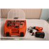 Image 1 : Black/Decker 18V Cordless Drill with Multiple Accessories in carry case