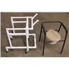 Image 1 : PVC walker + Portable Toilet
