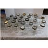 Image 1 : 2 Dozen Quart Jars (Improved Gem, Dominion, Canadian Jewel)includes 6 glass tops