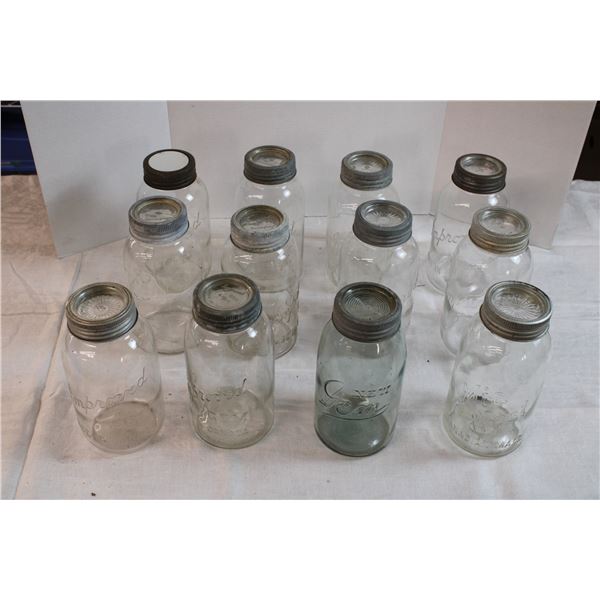 1 Dozen ½ Gallon Jars (Midwest, Improved Gem, New Gem)