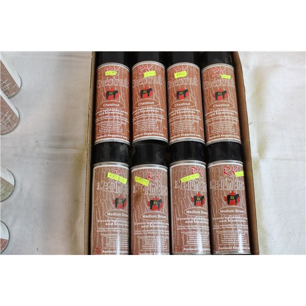 Chestnut + Medium Brown Livestock Spray8x284g cans