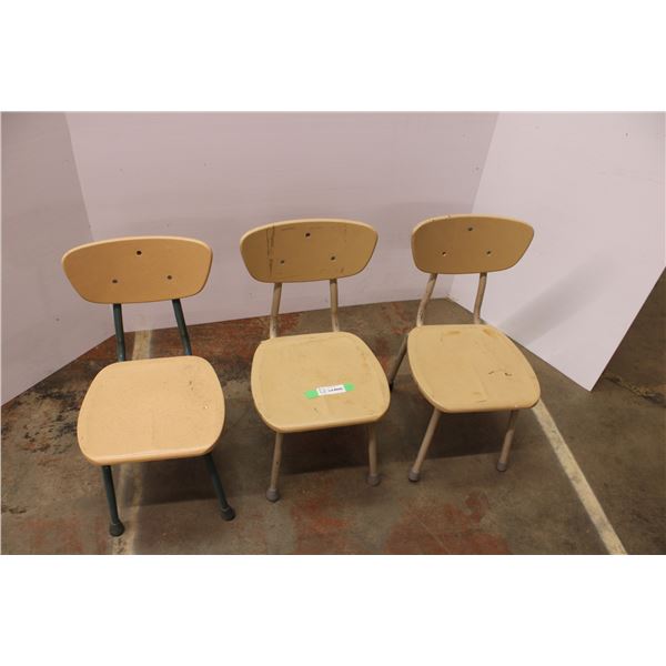 3 Children's School Chairs