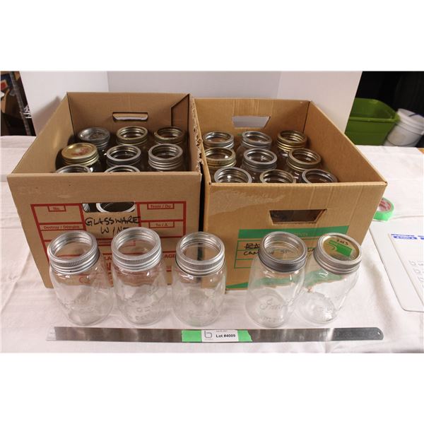 (2X THE MONEY) 2 Boxes of Canning Jars (24 Jars Total)