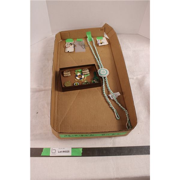 Aboriginal Items Jewelry Collection of Pins Tokens