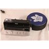 Image 2 : Avon Perfumes Car and Pipe Toronto Maple Leafs Large Puck Clock Radio