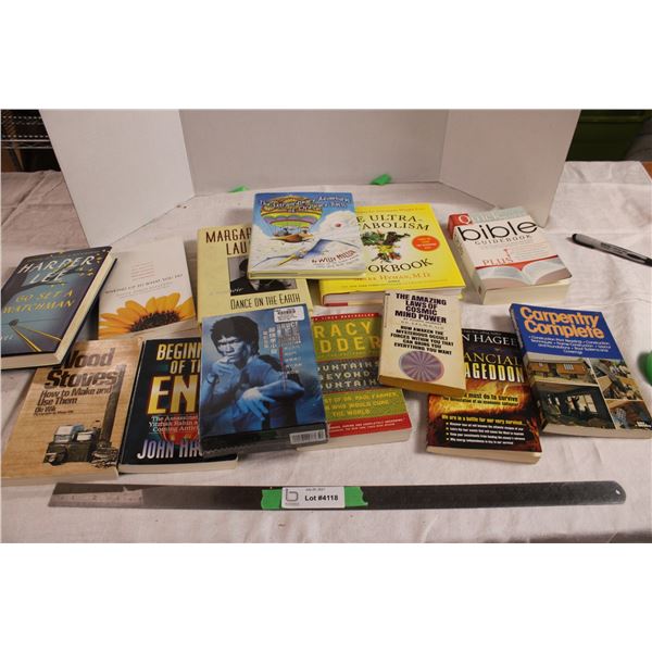 Lot of Books with Bruce Lee DVD Set