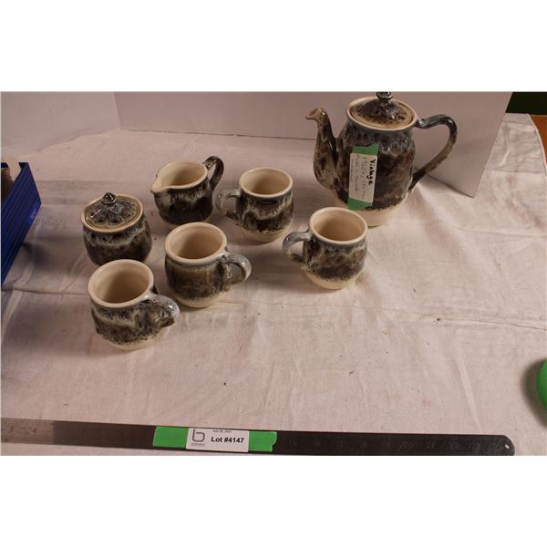 Vintage 1960's Made in Canada Pottery Tea Set