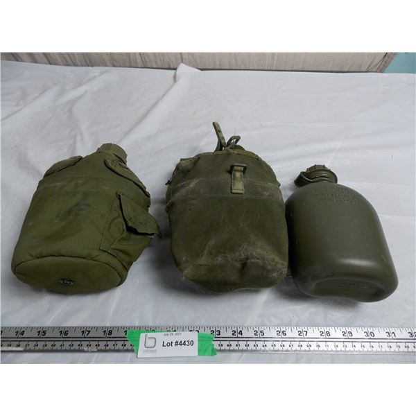 (2X THE MONEY) Military Canteen Bottles (2)