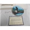 Image 2 : 1991 Charles France Soaring Majesty Collector Plate Number 83B with Certificate and Ceramic Duck Orn