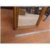 Image 3 : Vintage (Oak?) framed Bevelled Mirror - 18" x 40"