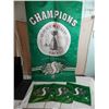 Image 1 : 2013 Grey Cup Banner + 3 Saskatchewan Roughriders Flags