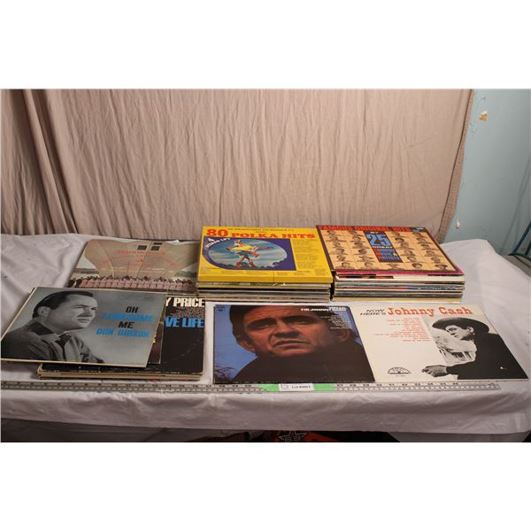 40+ Records - Johnny Cash, Woody Woodbury, ABBA, Polka's, Country