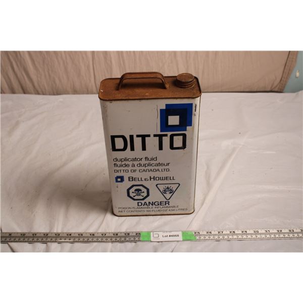 Ditto Duplicator Fluid Tin Can