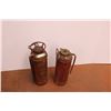 Image 1 : (2X THE MONEY) 2 Vintage Brass Fire Extinguishers