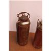 Image 2 : (2X THE MONEY) 2 Vintage Brass Fire Extinguishers