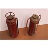 Image 4 : (2X THE MONEY) 2 Vintage Brass Fire Extinguishers