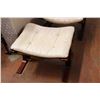 Image 3 : Wooden Chair with Foot Rest - Vinyl Cushions