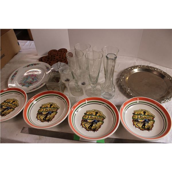 Pasta Plates Misc Glassware Platter Plate