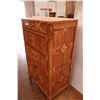 Image 3 : Dresser Wooden 3 Drawers 2 Doors 32" x 18" x 49" Tall