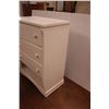 Image 2 : White Wooden Dresser Missing One Drawer 34" x 19" x 44" Tall