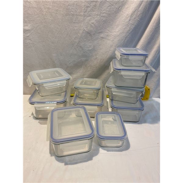 Glass lock containers