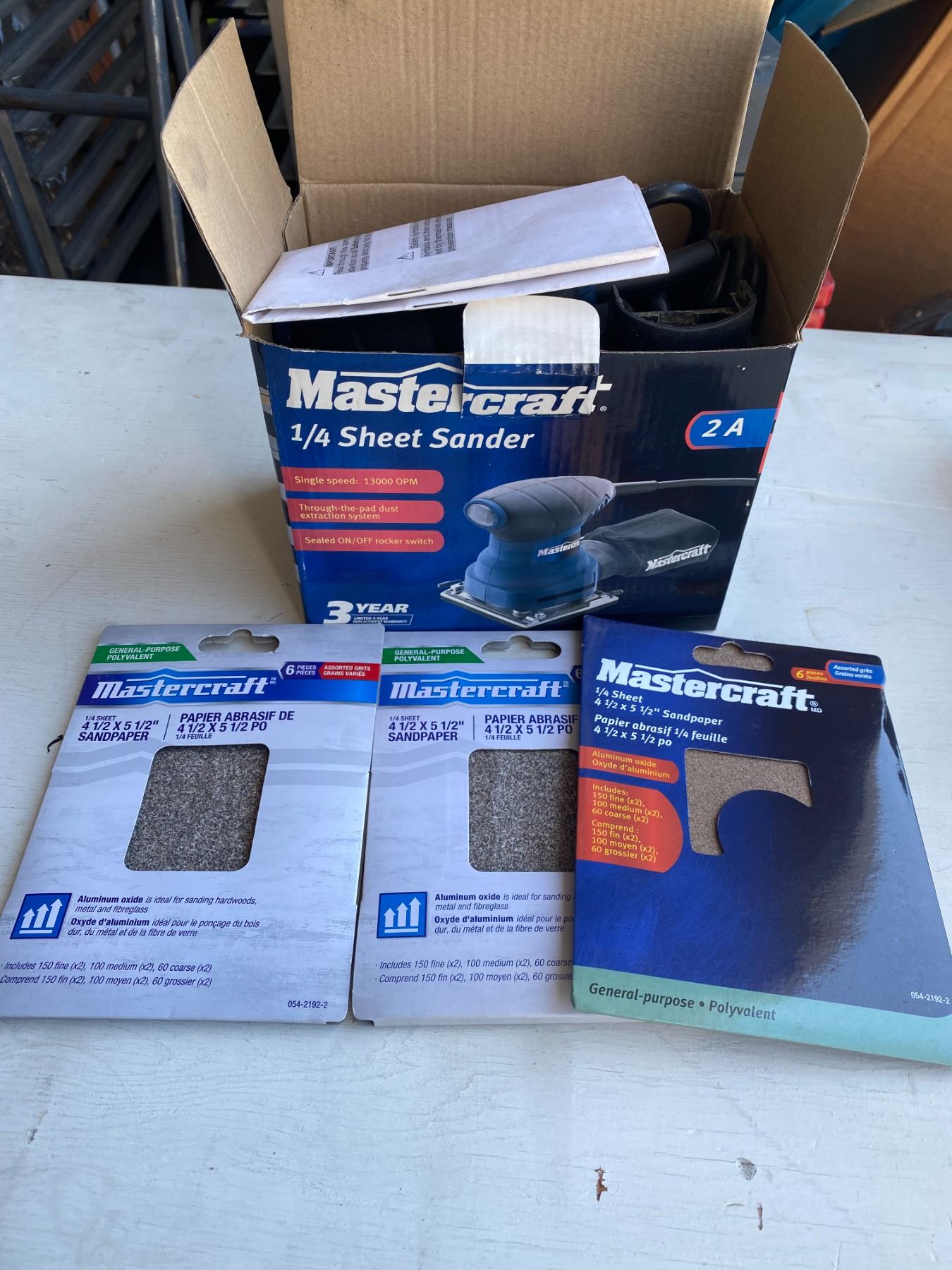 Mastercraft sander abs paper