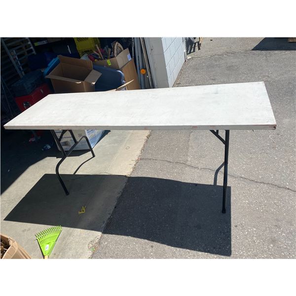 Folding table 6 ft 4 inches long