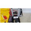 Image 2 : 300 amp jump starter, lasel level and box of electronics