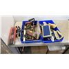 Image 1 : 2 TRAYS OF TOOLS, PISTON RING COMPRESSORS, WRENCHES