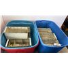 Image 1 : 2 TOTES OF METAL PARTS BINS