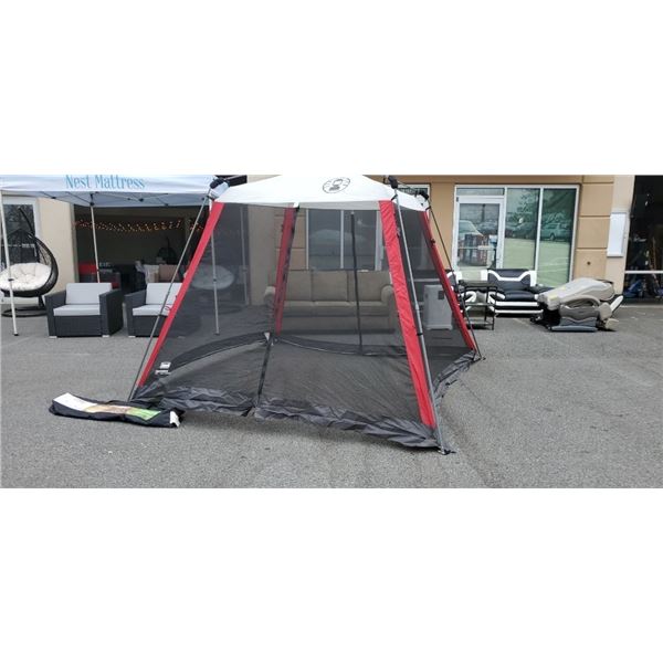 Coleman 10ft by 10ft instant screened canopy 50+ UPF protection Retail $299