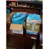 Image 1 : Summer waves 8ft pool and pool pump with air bed- store return