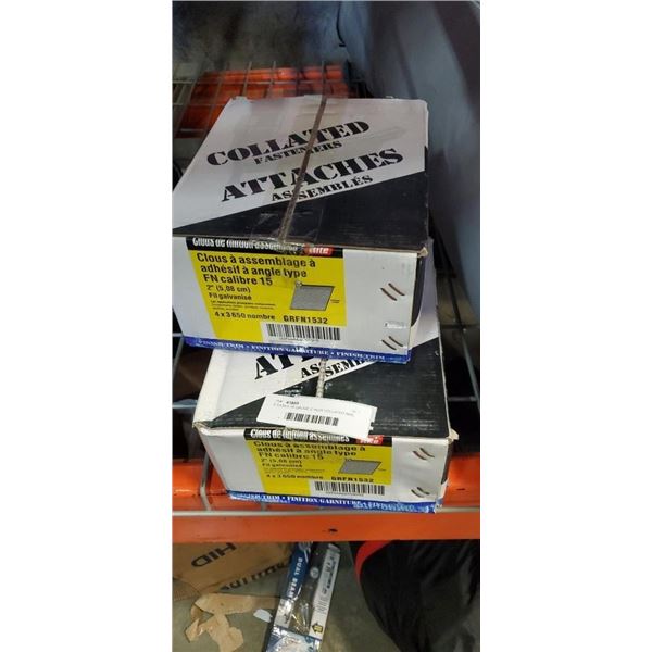 2 CASES 15 GAUGE 2 INCH COLLATED NAIL