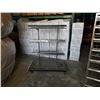 Image 1 : ROLLING 4 TIER WIRE RACK WITH ADJUSTABLE SHELVES
