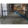 Image 2 : 2 TIER ADJUSTABLE BLACK ROLLING CART